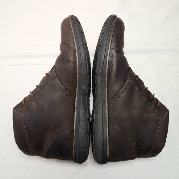 Timberland A14GX Boots Leather Lace Up Edgemont Chukka Round Toe Brown Mens 11 main image 9